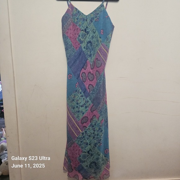 Vintage Y2K 90s Maxi‎ Patchwork Medium Floral Printed Boho - Picture 1 of 4